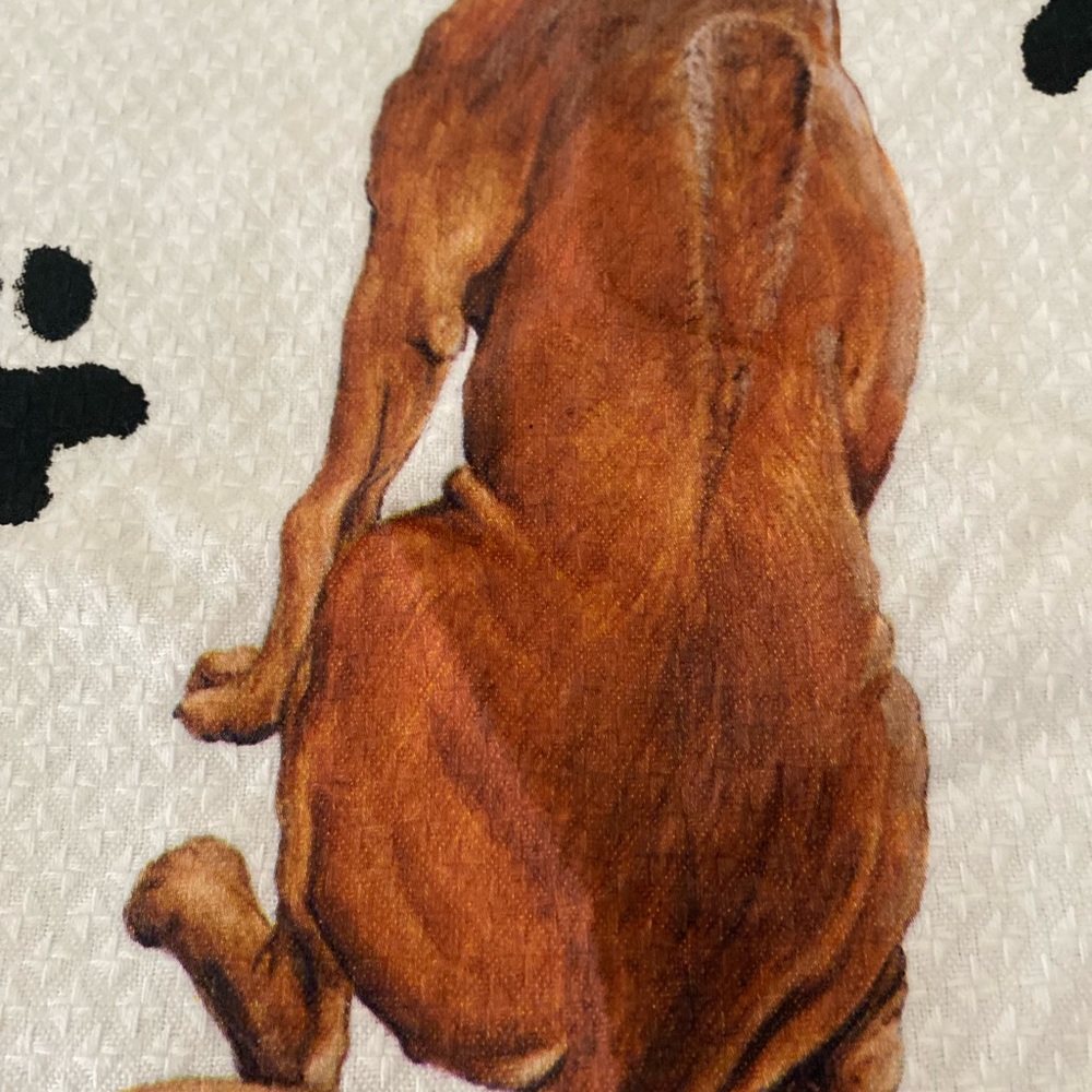 NWOT Rhodesian Ridgeback Graphic Tea Towel - Picture 6 of 9